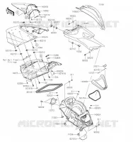 PIECE COQUE MILIEU pour Kawasaki JET SKI ULTRA 310X 2019