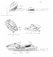 STICKER pour Kawasaki JET SKI ULTRA 310X 2019