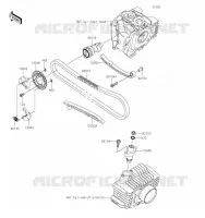 ARBRE A CAME/TENDEUR pour Kawasaki Z125 PRO 2019