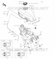 RESERVOIR CARBURANT pour Kawasaki NINJA 125 2019