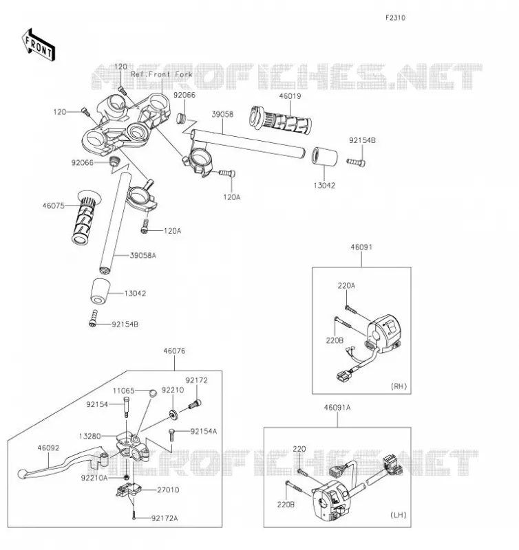 GUIDON Kawasaki MOTOS 125 2019 NINJA 125  BX125AKFA
