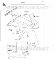 ACCESSOIRE (COUVRE SELLE) pour Kawasaki Z300 2017