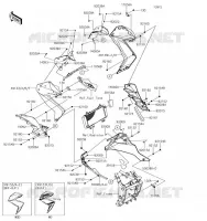 CARENAGE INFERIEUR pour Kawasaki Z300 2017
