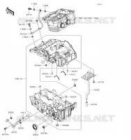 CARTER MOTEUR(S) pour Kawasaki Z300 2017