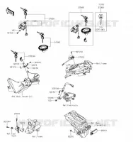CONTACTEUR pour Kawasaki Z300 2017