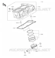 CYLINDRE/PISTON pour Kawasaki Z300 2017