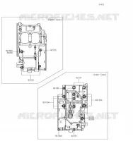 Crankcase Bolt Pattern ( EX300AEA99329) pour Kawasaki Z300 2017