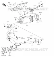 &Eacute;CHAPPEMENT pour Kawasaki Z300 2017