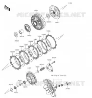 EMBRAYAGE pour Kawasaki Z300 2017