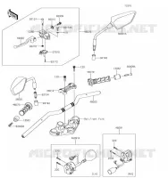 GUIDON pour Kawasaki Z300 2017