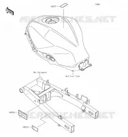 LABEL pour Kawasaki Z300 2017