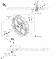 MOYEU AVANT pour Kawasaki Z300 2017