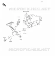 PEDALE DE FREIN pour Kawasaki Z300 2017