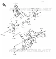 SUPPORT MOTEUR pour Kawasaki Z300 2017