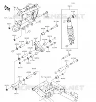 SUSPENSION/AMORTISSEUR pour Kawasaki Z300 2017