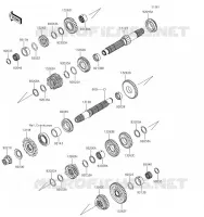 TRANSMISSION pour Kawasaki Z300 2017