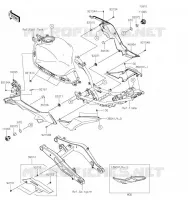 CACHE LAT&Eacute;RAL/GARDE CHAINE pour Kawasaki Z650 2019