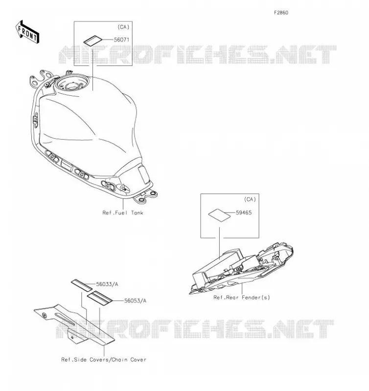 LABEL Kawasaki MOTOS 650 2019 Z650  ER650GKF