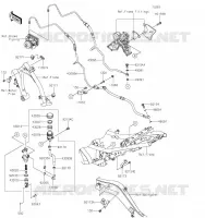 MAITRE CYLINDRE ARRI&Egrave;RE pour Kawasaki Z650 2019