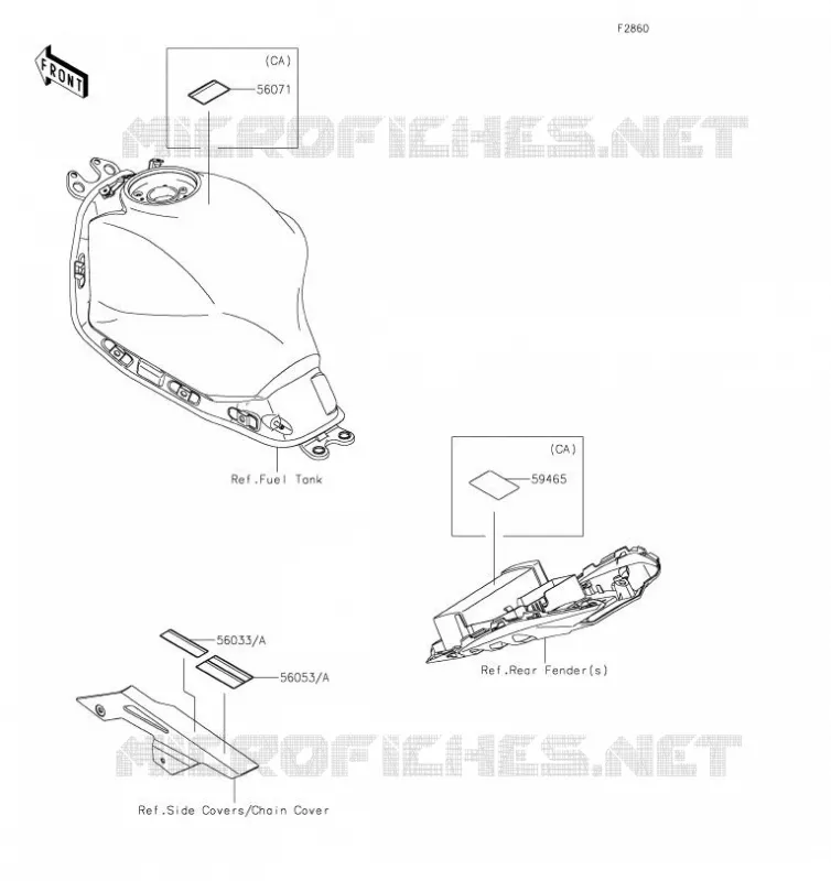 LABEL Kawasaki MOTOS 650 2019 Z650  ER650HKF