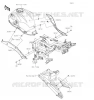 CACHE LAT&Eacute;RAL/GARDE CHAINE pour Kawasaki VERSYS 650 2019