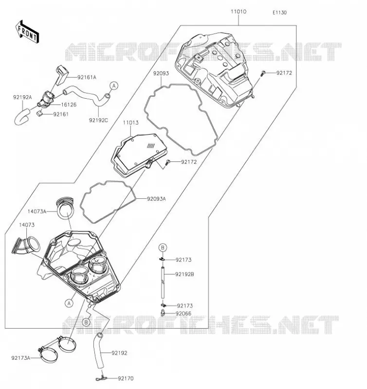 FILTRE A AIR Kawasaki MOTOS 650 2019 VERSYS 650  KLE650FKF