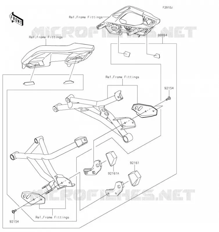 Accessory(Bag Fitting Kit) Kawasaki MOTOS 1000 2019 VERSYS 1000  KLZ1000CKF