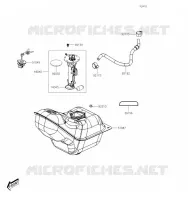 RESERVOIR CARBURANT pour Kawasaki J300 2019