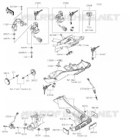 CONTACTEUR SERRURE/R&Eacute;FLECTEUR pour Kawasaki Z900 2019