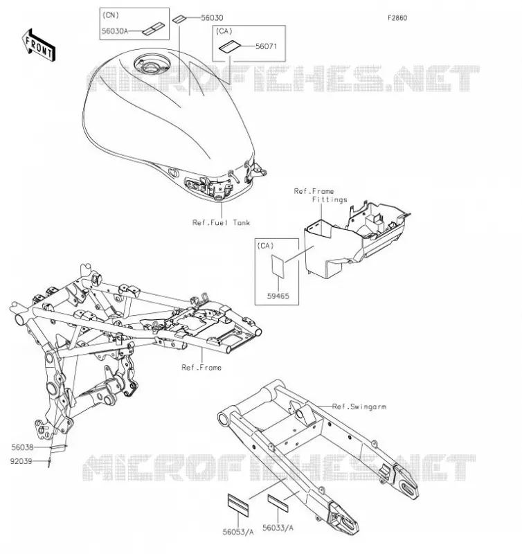 LABEL Kawasaki MOTOS 900 2019 Z900RS  ZR900CKFA