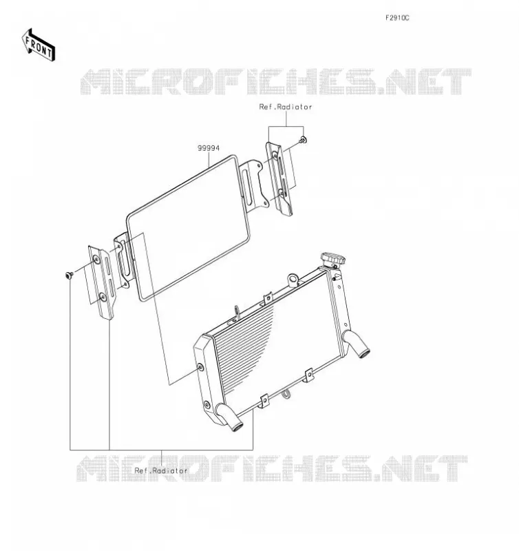 Accessory(Radiator Guard) Kawasaki MOTOS 900 2019 Z900RS  ZR900CKFA