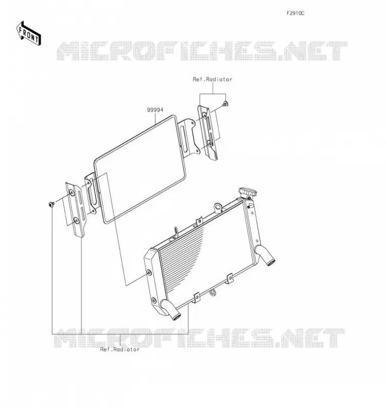 Accessory(Radiator Guard) Kawasaki MOTOS 900 2019 Z900RS  ZR900CKFB