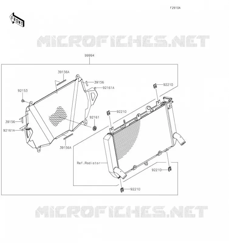 Accessory(Radiator Screen) Kawasaki MOTOS 900 2019 Z900  ZR900DKF