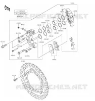 FREIN AVANT pour Kawasaki Z900 2019