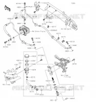 MAITRE CYLINDRE ARRI&Egrave;RE pour Kawasaki Z900 2019