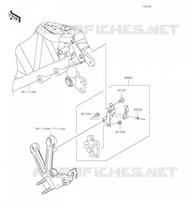 Accessory(Helmet Lock) Kawasaki MOTOS 1000 2019 NINJA H2 SX  ZX1002AKF