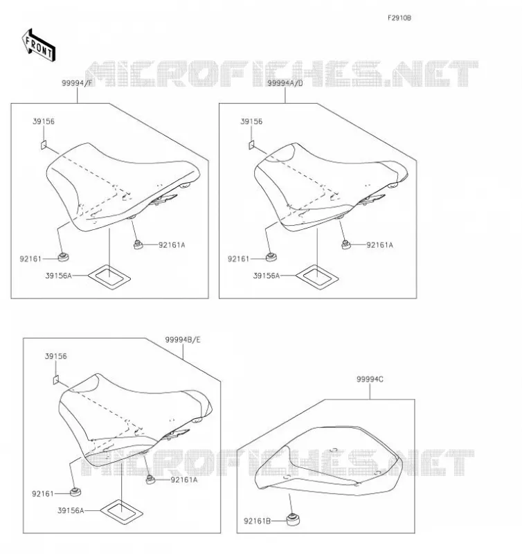 Accessory(Seat) Kawasaki MOTOS 1000 2019 NINJA H2 SX  ZX1002AKF