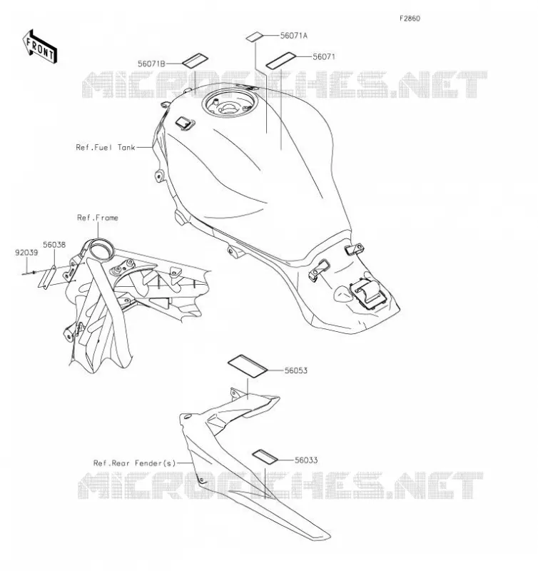 LABEL Kawasaki MOTOS 1000 2019 NINJA H2 SX  ZX1002AKF