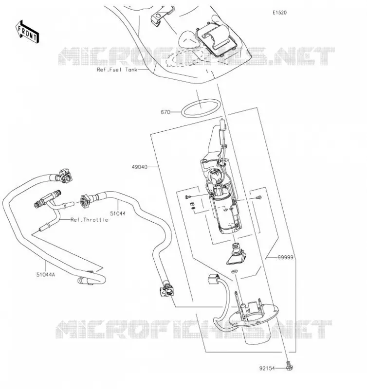 POMPE A ESSENCE Kawasaki MOTOS 1000 2019 NINJA H2 SX  ZX1002AKF