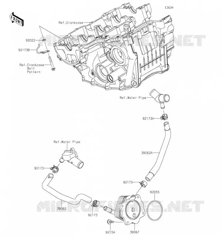 RADIATEUR D'HUILE Kawasaki MOTOS 1000 2019 NINJA ZX-10R  ZX1002EKF