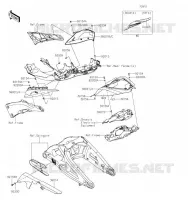 CACHE LAT&Eacute;RAL/GARDE CHAINE pour Kawasaki NINJA ZX-10R 2019