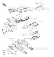 CACHE LAT&Eacute;RAL/GARDE CHAINE pour Kawasaki NINJA ZX-10R 2019