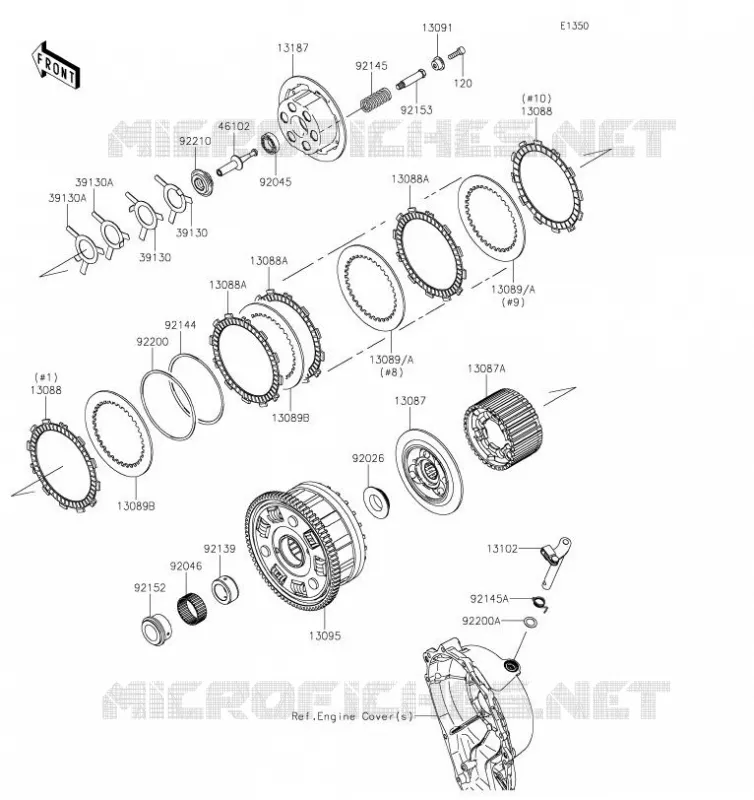 EMBRAYAGE Kawasaki MOTOS 1000 2019 NINJA ZX-10R  ZX1002FKFA