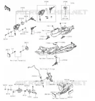 CONTACTEUR SERRURE/R&Eacute;FLECTEUR pour Kawasaki NINJA ZX-6R 2019