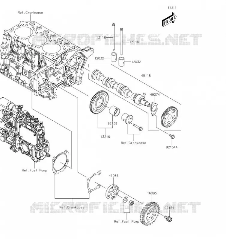 SOUPAPE/ARBRE A CAME Kawasaki SSV 1000 2019 MULE PRO-DX  KAF1000EKF