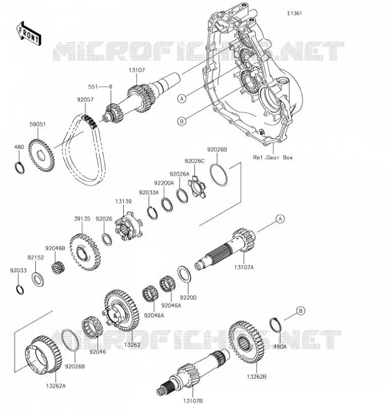 TRANSMISSION Kawasaki SSV 400 2019 MULE SX  KAF400HKF