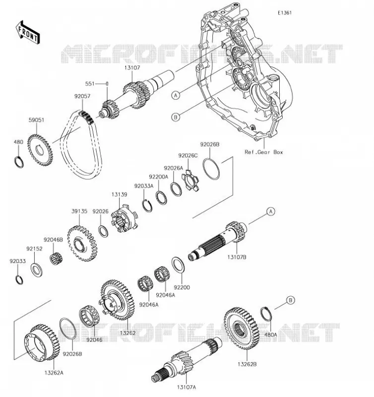 TRANSMISSION Kawasaki SSV 400 2019 MULE SX  KAF400KKF
