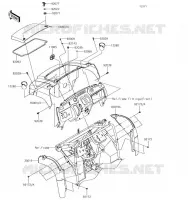 GARDE BOUE AVANT pour Kawasaki MULE SX 2019