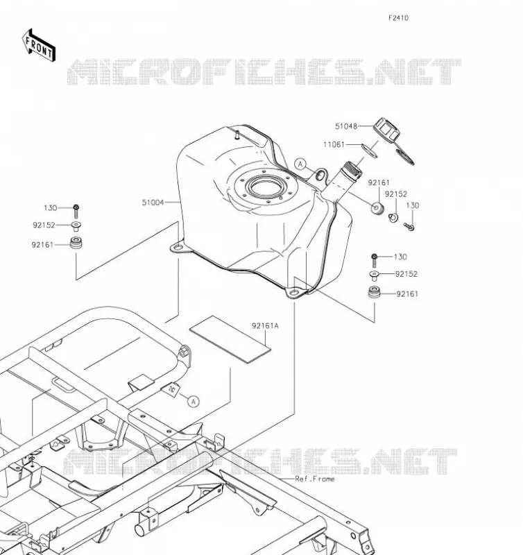 RESERVOIR CARBURANT Kawasaki SSV 400 2019 MULE SX  KAF400PKF