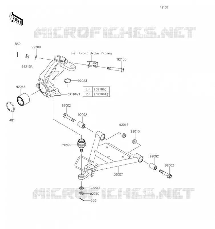 SUSPENSION Kawasaki SSV 400 2019 MULE SX  KAF400PKS